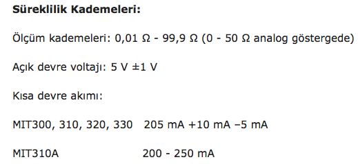 Megger MIT300 İzolasyon Megeri